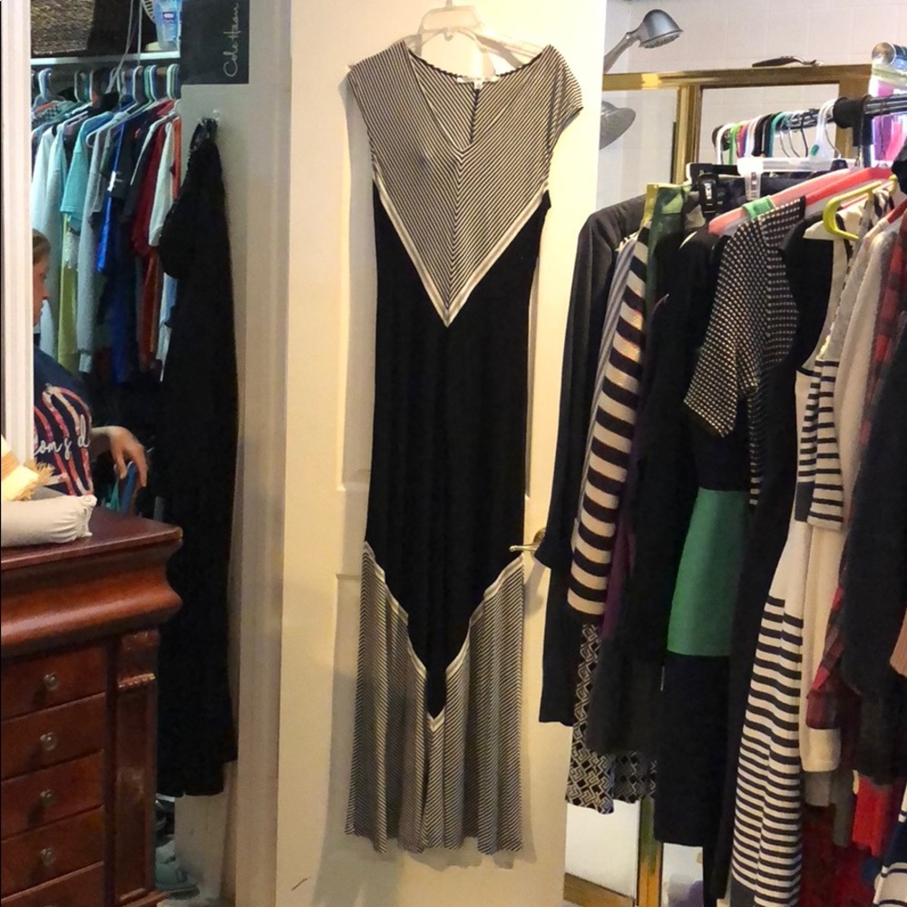 Max studio Long fit and flare dress